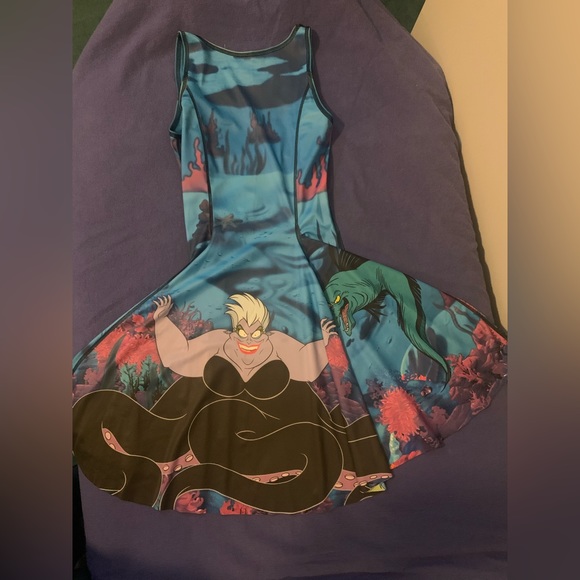 BlackMilk ARIEL VS URSULA INSIDE OUT DRESS Limited Museum Rare S Like New - Picture 8 of 9